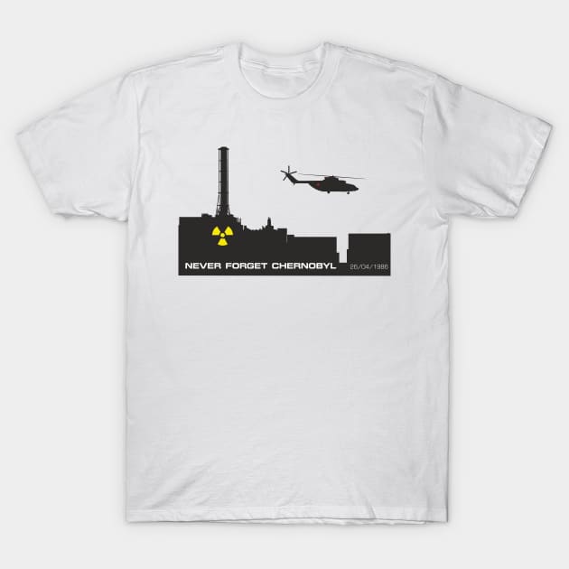 Never Forget Chernobyl Tragedy T-Shirt by NorseTech